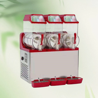 Machine à slush électrique commerciale à 3 réservoirs en acier inoxydable, distributeur automatique de boissons glacées aromatisées pour hôtels