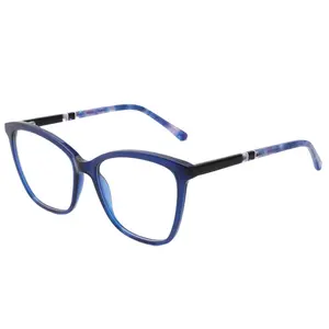 Sunzone Wholesale Stock Ready Eyeglasses Frames cheap fashion Injection Acetate Eyewear Optical Eyeglass Frames