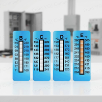Étiquette thermochromique autocollante en PET, résistante à l'huile et à l'eau, à 8 grilles, pour la protection des équipements médicaux