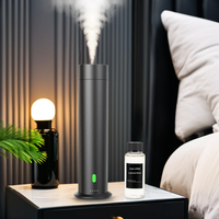 Diffuseur de parfum cylindrique pour hôtel, argent et noir, sans eau, grande capacité, pour huiles essentielles, diffuseur d'arômes de type tour