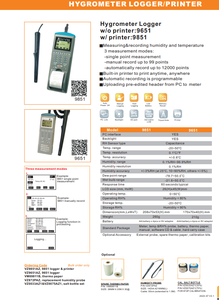 Il TTLES 9651 <span class=keywords><strong>AZ</strong></span> È un Registratore di Temperatura e Umidità con Sonda, Misurazione da -20 ° Da C a 50 ° C. - Product Image 5