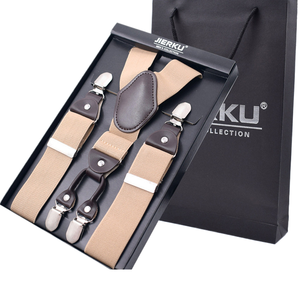 Doumeng Gil Cool Gift Box Pantalones <span class=keywords><strong>de</strong></span> <span class=keywords><strong>vestir</strong></span> envueltos para hombres 4 <span class=keywords><strong>tirantes</strong></span> <span class=keywords><strong>de</strong></span> cuero <span class=keywords><strong>con</strong></span> correa para adultos - Product Image 1