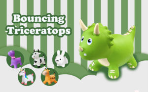 Jouets de saut gonflables en PVC épaissi, cheval sauteur de haute qualité, jouets de saut de dinosaure d'extérieur avec des ailes pour enfants - Product Image 4