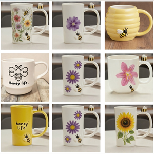 <span class=keywords><strong>Tazza</strong></span> di caffè personalizzata per gli amanti della natura <span class=keywords><strong>tazza</strong></span> di <span class=keywords><strong>ceramica</strong></span> personalizzata <span class=keywords><strong>con</strong></span> miele e fiori - Product Image 4