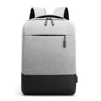 Sac à dos professionnel Oxford en polyester color-block grande capacité imperméable pour ordinateur portable, idéal pour les voyages et les étudiants