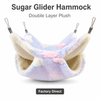 Hamac suspendu double couche en peluche pour petits animaux, idéal pour l'hiver – Vente directe usine