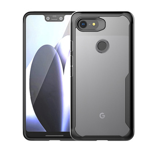 TPU Transparent PC coques de téléphone portable Anti-empreinte digitale antichoc housses de téléphone portable transparentes pour <span class=keywords><strong>Google</strong></span> Pixel 3XL 3xd - Product Image 1