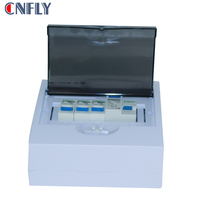 Interrupteur Principal Électrique CNFLY avec Protection Contre les Fuites à la Terre, Distributeur 10A 20A 32A Pré-câblé 1P 3 Voies, Boîtier de Distribution en Plastique