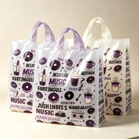 Sac de courses alimentaire transparent en plastique, de qualité alimentaire, spécial boulangerie-pâtisserie