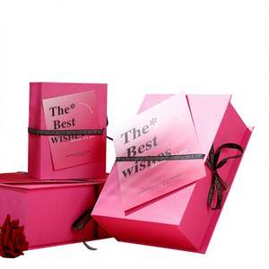 Caja de Regalo Premium Vacía Personalizable en Forma de Libro con Tapa Abatible para Navidad, San Valentín, Cumpleaños, Papel Gris para Regalos y Manualidades - Product Image 1