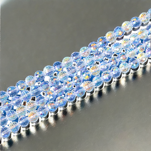 Stock Blue Synthetic Pearl Round Glass <b>Beads</b> 6mm 8mm for Jewelry <b>Making</b>-for Crystal & Lampwork on Necklaces & <b>Bracelets</b> - Product Image 2