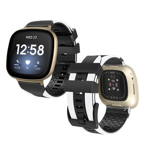 <span class=keywords><strong>Bracelet</strong></span> de <span class=keywords><strong>montre</strong></span> en silicone souple à double bande pour Fitbit <span class=keywords><strong>Versa</strong></span> 3 4 sens <span class=keywords><strong>montre</strong></span> de sport intelligente accessoires <span class=keywords><strong>Bracelet</strong></span> étanche homme - Product Image 5