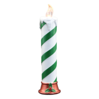 Bougie de Noël Artisanale Écologique à Contrôle Manuel 9,25 pouces, Décoration de Bureau Scintillante avec Lumière LED et Fonction Marche/Arrêt