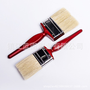Brocha Plana para Pintar con Cerdas de Cerdo, Mango de Plástico Rojo, 14-20mm, Origen Zhenjiang Jiangsu - Product Image 2