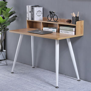 Simple home desktop computer desk Nordic fashion arc corner with shelf learning office computer desk