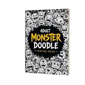 Libro de dibujo para adultos con diseño de monstruos, 30 páginas, 21x15cm, práctica de dibujo y bocetos para adultos - Product Image 5