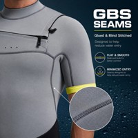 Combinaison de plongée à fermeture éclair sur la poitrine de 3 mm, manches courtes et pantalon long pour homme, combinaison de surf super élastique