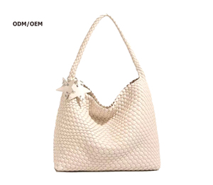 Bolso hobo tejido a mano de alta calidad con decoración de estrella, correa única y gran capacidad para mujer. - Product Image 2