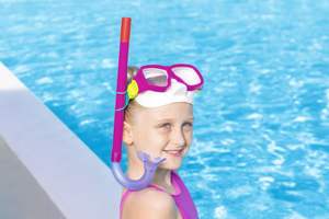 Bestway 24035 peralatan Snorkeling Explora Essential Youth 7 + Snorkel Set masker selam remaja dengan tabung pernapasan - Product Image 2