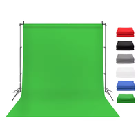 1.5Mx1M Produk Baru Kain Latar Belakang Studio Fotografi Non-Woven Warna Polos Layar Hijau