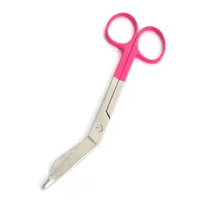 Preço barato Pink Lister Bandage Scissors Color Coated Handles 5.5 ''Medical High Grade Qualidade