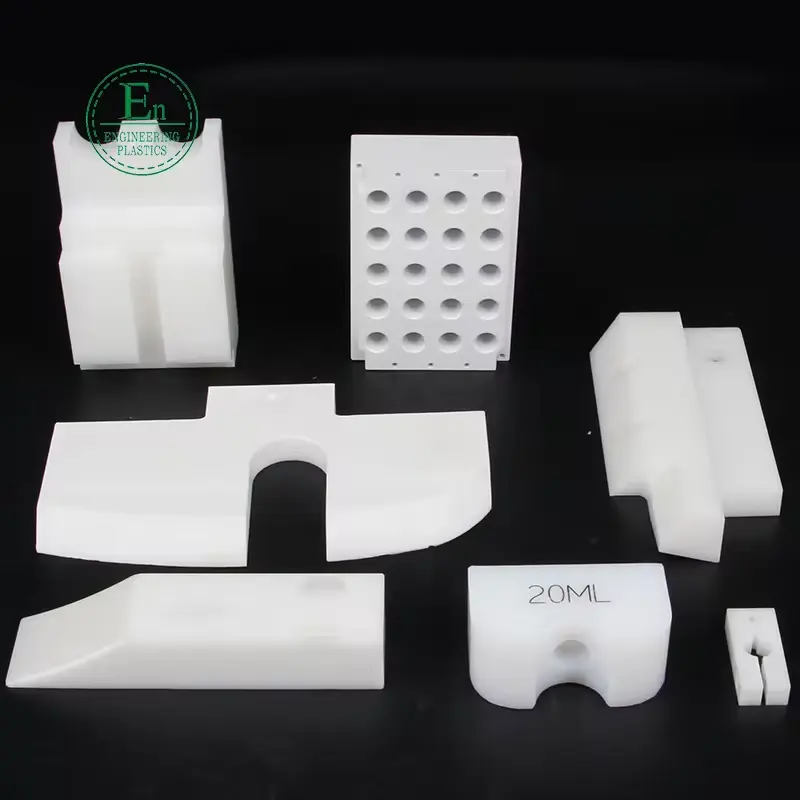 OEM aşınmaya dayanıklı yalıtım plastik cnc makinesi parçaları Ptfe levha özelleştirilmiş cnc ptfe mühürler burç işlenmiş ptfe yedek parça