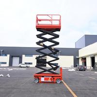 Plataforma Elevadora de Tijera Eléctrica Autopropulsada Industrial, Certificación CE ISO, Altura de Trabajo de 6 m, Elevador para Terrenos Difíciles para Camiones, Remolques y Almacenes