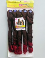 Superbes tresses françaises bouclées 5X, 22 pouces, 400g, grand volume, pré-étirées, boucles spirales, extensions de cheveux au crochet en fibre Kanekalon