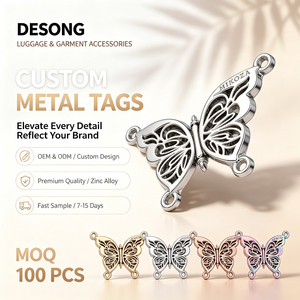 Etiquetas Metálicas Fundidas a Presión Personalizadas y Duraderas, Etiquetas Cosidas con Logotipo de Marca, Emblemas Metálicos con Nombre Privado para Prendas y Artículos de Cuero - Product Image 1