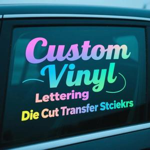 Op maat gemaakte waterdichte zelfklevende auto raam hologram transfer <span class=keywords><strong>sticker</strong></span> vinyl die-cut logo letterring voorruit laser stickers - Product Image 3