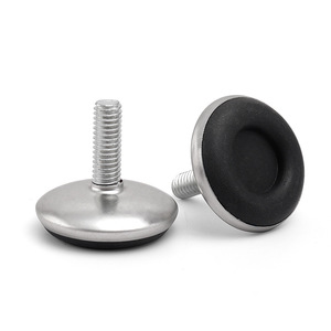 Xinhengxin <b>Adjustable</b> Metal Feet M6X20X30 Ribbed Sole Cabinet Furniture Legs Plastic Heavy Duty Hardware Accessory - Product Image 2