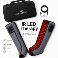 Masseur de jambes à compression d'air pour le soulagement de la sédentarité au bureau, 6 chambres, chaleur, sans fil, type C, enveloppement complet des jambes