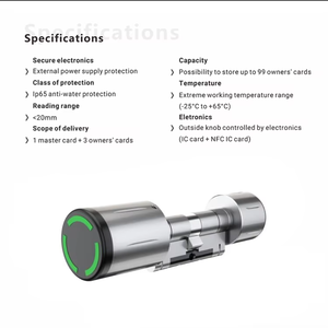 Electronic Digital RFID Card Door <b>Lock</b> Adjustable TTlockBLE Smart Cylinder <b>Lock</b> for Replacing Old Mechanical - Product Image 6