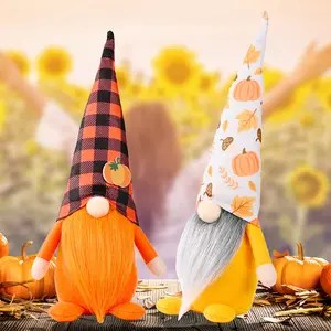 Lễ Tạ ơn handmade Kệ tomte Thụy Điển Gnome đồ trang trí mùa thu thu hoạch trang trại trang trí khay tầng