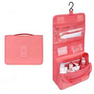 Organizador de cosméticos colgante de Material Oxford de moda, bolsa de viaje, nuevo diseño, resistente al agua, plegado para neceser, cremallera, Clos - Product Image 3