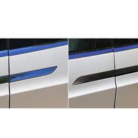 Pour Tesla Model X 3 Y, poignée de porte extérieure en fibre de carbone à surface brillante, garniture de porte en carbone, kit de décoration de carrosserie