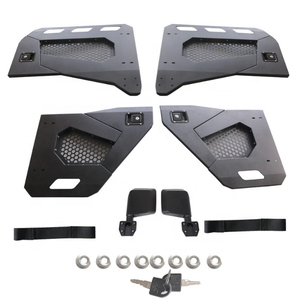 Demi-porte la plus populaire et à la mode pour <span class=keywords><strong>Jeep</strong></span> Wrangle JK <span class=keywords><strong>2</strong></span> <span class=keywords><strong>portes</strong></span>/4 <span class=keywords><strong>portes</strong></span> Gladiator 2007-2017 avec serrure et rétroviseur - Product Image 1