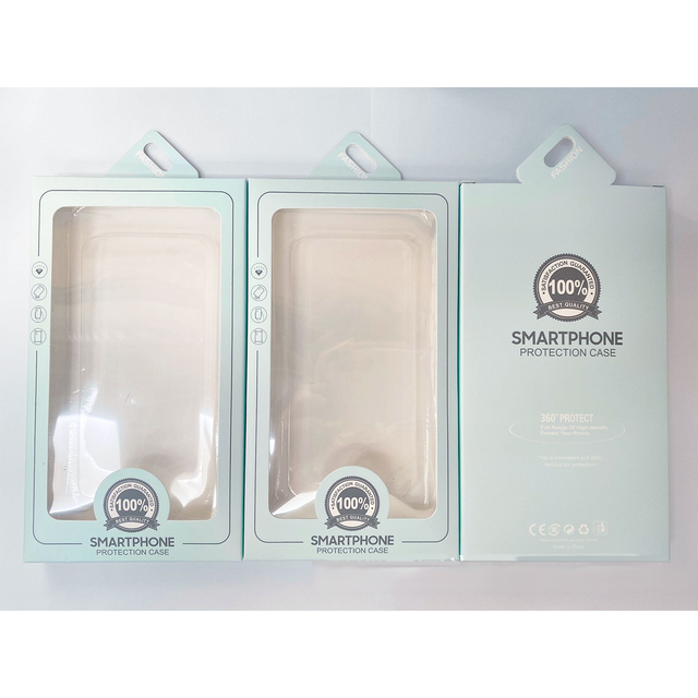 Sweet Color Series Packaging Box Window Paper Box Wholesale Electronic Digital Phone Case Packaging Box