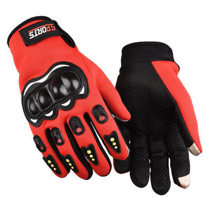 Gants de sport athlétiques à demi-doigts pour hommes, protection des articulations en polyester d'hiver pour les courses de motos, équitation à vélo en plein air - Product Image 4