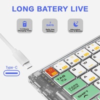 Combo de Teclado y Ratón Plegable JOMAA, 2.4G + BT5.0, Inalámbrico, Recargable, Portátil, para Viajes, en Stock