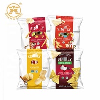 Sac en plastique pour oreiller d'impression rotogravure pour flocons de maïs / chips, en-cas soufflés, chips de pommes de terre, film d'emballage