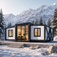 Maisons conteneurs multifonctionnelles en panneaux sandwich préfabriqués en acier - Éco-responsables, alimentées à l'énergie solaire, durables pour écoles, salons et parcs