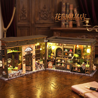 Casa de Muñecas DIY ET003, Tienda de Postres, Modelo de Madera 3D para Armar a Mano, Juguete, Regalo de Navidad, Edades 14+, Hecho en Guangdong