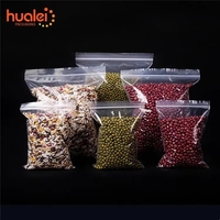 Vente en gros de petits sacs d'emballage PE auto-scellants transparents refermables pour congélateur sacs zip-lock alimentaires jetables lavables pour aliments