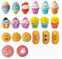Lote de Llaveros Coloridos con Diseños Variados de Animales, Comida y Helados para Regalos, Bolsas de Fiesta y Accesorios para Compradores de Tiendas de Regalos