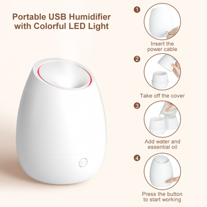 Portable Hot-selling <strong>Mini</strong> Aroma <strong>Diffuser</strong> Air Humidifier Various Colors Essential <strong>Oil</strong> Bedroom - Product Image 2