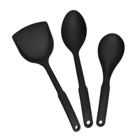 Ensemble d'ustensiles de cuisine en nylon trois pièces pour faire sauter et frire le wok pour la cuisine à domicile