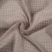 Tissu léger en polyester chiffon satiné GH, respirant, résistant aux plis, à carreaux et rayures, pour hijab femme