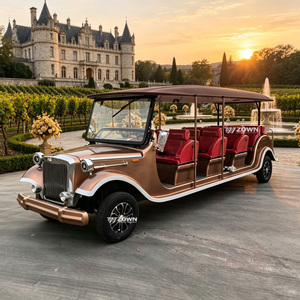Véhicule électrique rétro classique 10 places, intérieur personnalisé, voiture de tourisme vintage pour ville pittoresque - Product Image 1