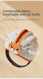 Casco de Seguridad Anticaídas para Bebés, Gorro Protector para la Cabeza de Niños Pequeños, para Aprender a Caminar, Suave, Transpirable y Ajustable, de Algodón - Product Image 2